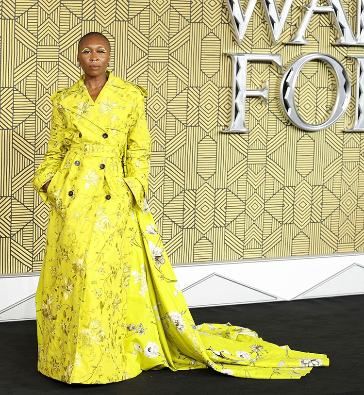 Metallics Reign Supreme at the 2023 BAFTAS: Cynthia Erivo in Gold