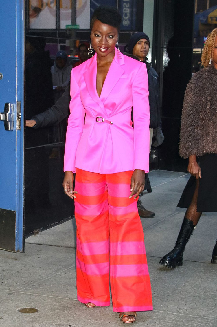 Danai Gurira Wore Brandon Maxwell, Gabriela Hearst & Alexander McQueen Promoting ‘Black Panther: Wakanda Forever’