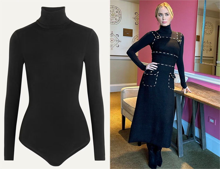 Emily Blunt's Wolford Colorado Thong Bodysuit