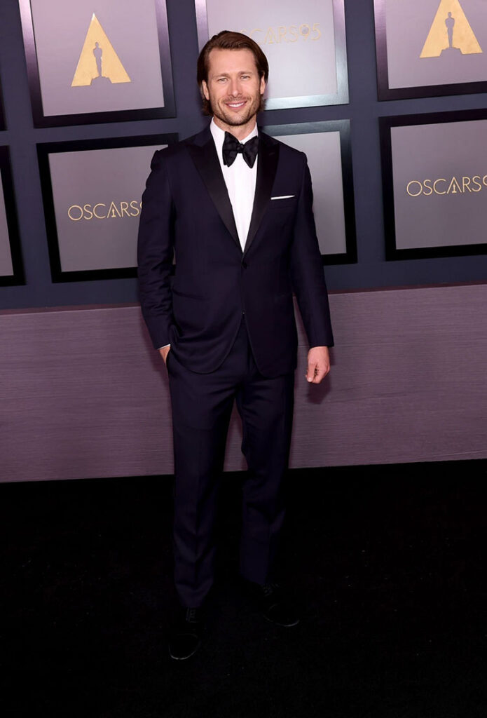 Glen Powell in Brioni