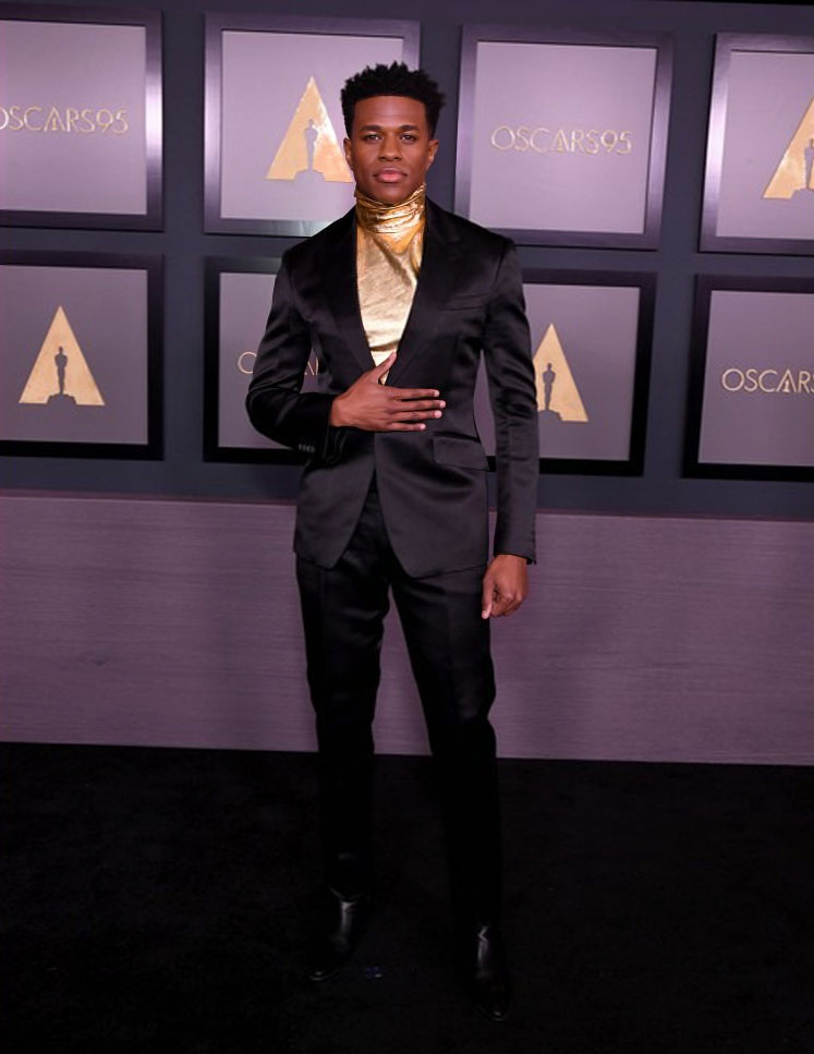 Jeremy Pope in Alexander McQueen & Dries van Noten
