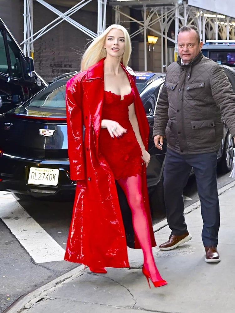 Anya Taylor-Joy Wore Magda Butrym, PatBo & Nensi Dojaka Promoting