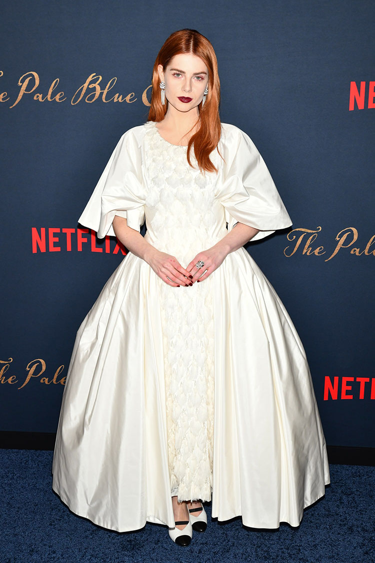 Lucy Boynton Wore Chanel Haute Couture To ‘The Pale Blue Eyes’ LA Premiere