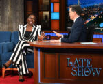 Danai Gurira Wore Sergio Hudson On The Late Show With Stephen Colbert