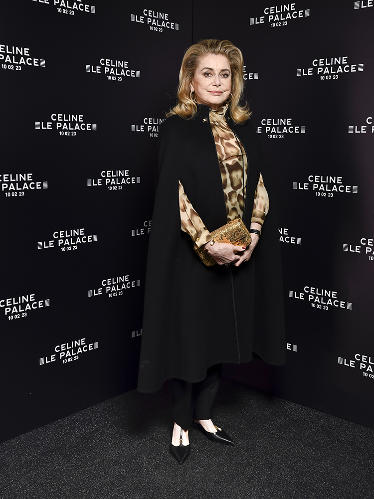 Catherine Deneuve Front Row @ Celine Homme Winter 2023