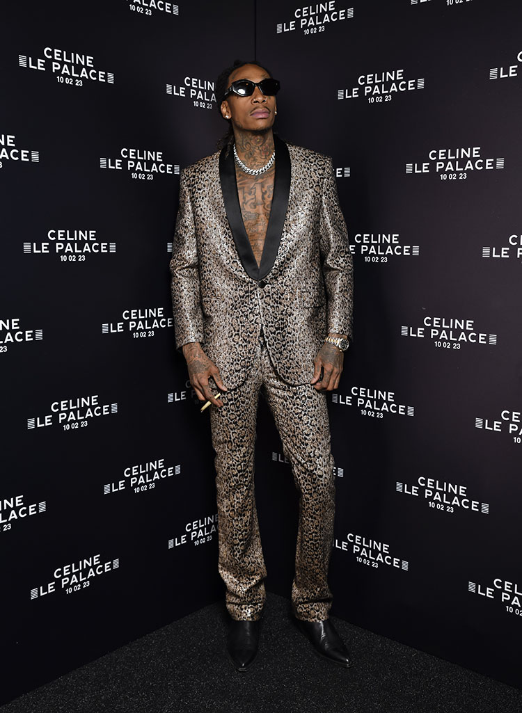 Wiz Khalifa Front Row @ Celine Homme Winter 2023