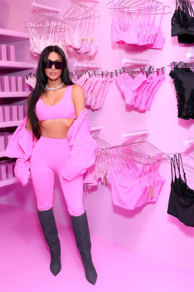 Kim Kardashian Opens Her Valentine’s Shop Pop-Up In SKIMS