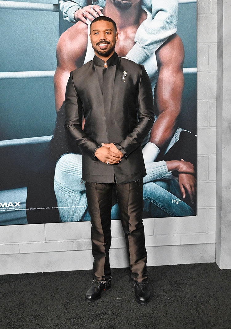 Michael B. Jordan Serves Up Preppy Style in Shiny Boots for Creed