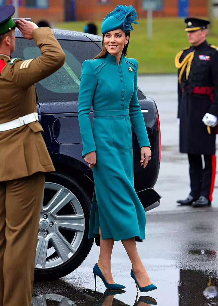 Catherine, Princess Of Wales Wore Catherine Walker To The St. Patrick’s Day Parade