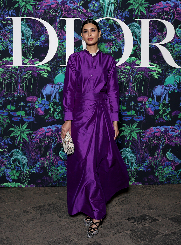 Diana Penty nimmt an der Christian Dior Womenswear Herbst 2023 Show teil 