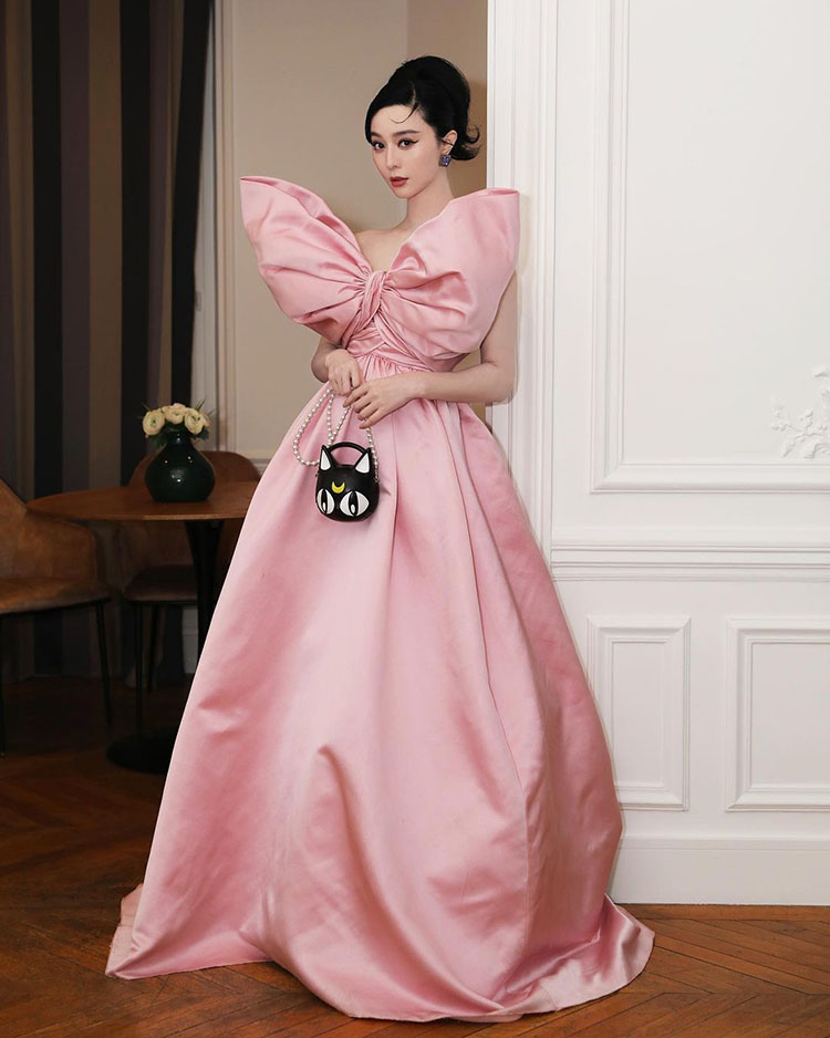 Fan Bingbing Wore Giambattista Valli Haute Couture To The Yun Yun Sun x  LuisaViaRoma Party