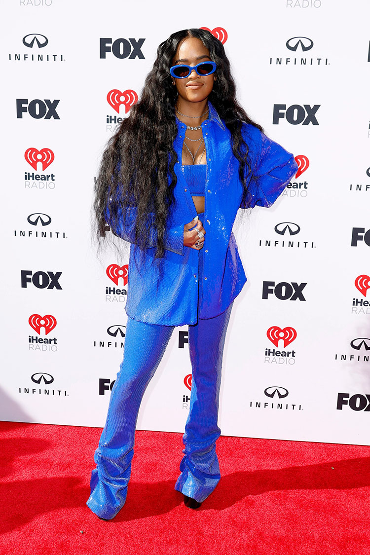 H.E.R.
David Koma Spring 2023 Blue Sequin
2023 iHeartRadio Music Awards
