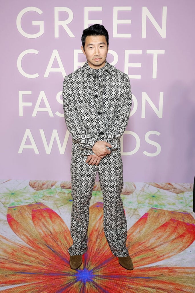 Simu Liu attends the Green Carpet Fashion Awards 2023
Marine Serre