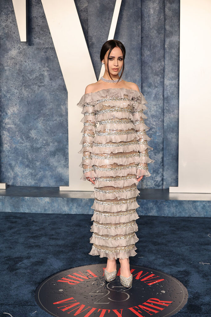 Sofia Carson attends the 2023 Vanity Fair Oscar Party