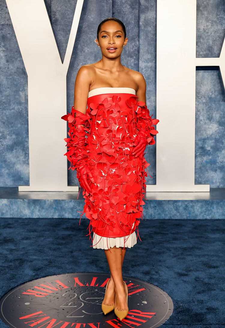 Yara Shahidi Wore Bottega Veneta To The 2023 Vanity Fair Oscar Party