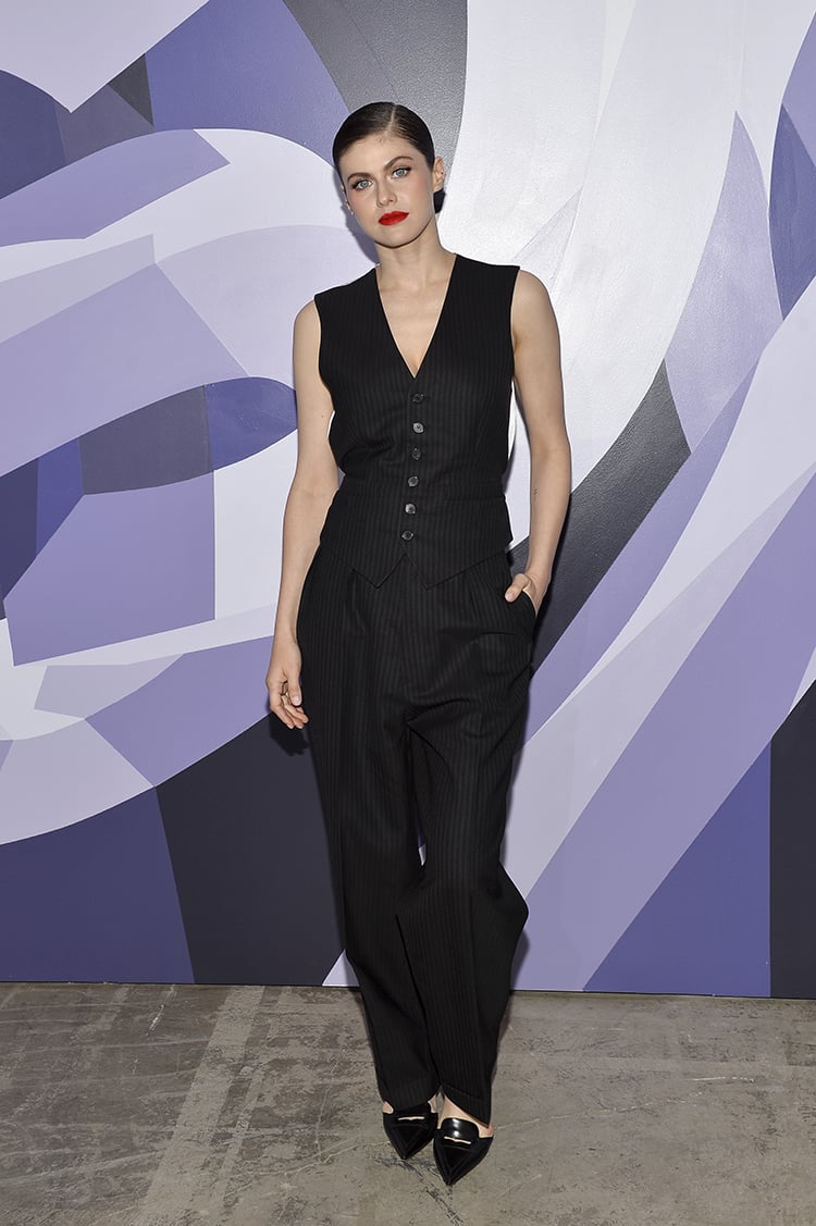 Alexandra Daddario attends Dare In Gris Dior The Grey Zone Opening