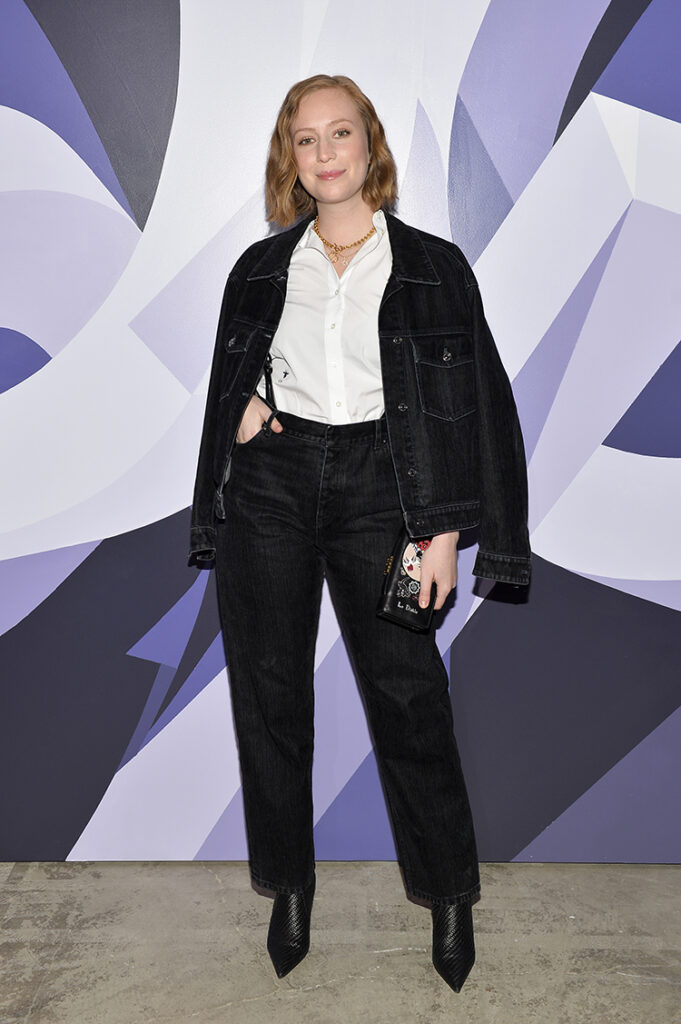 Hannah Einbinder attends Dare In Gris Dior The Grey Zone Opening