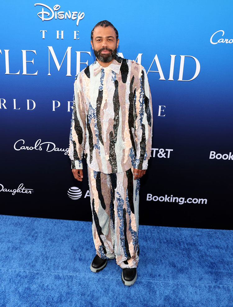 Daveed Diggs trug AMIRI bei der Premiere von „Die kleine Meerjungfrau“ in LA