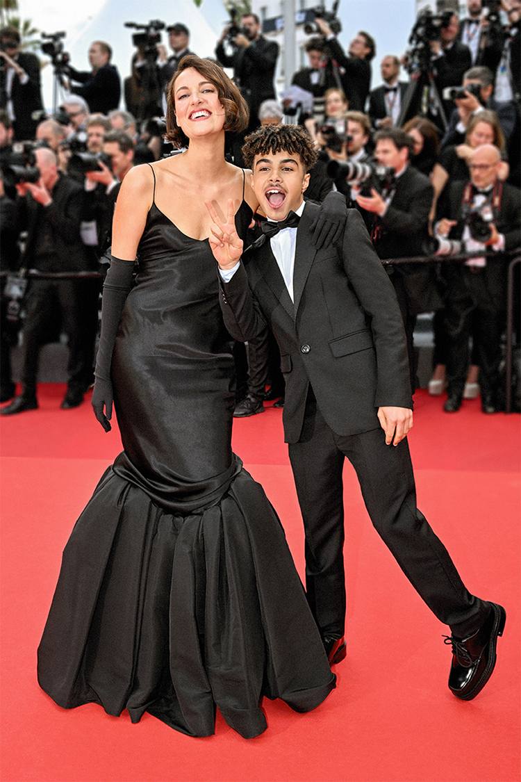 Phoebe Waller-Bridge and Ethann Isidore attend the "Indiana Jones And The Dial Of Destiny"