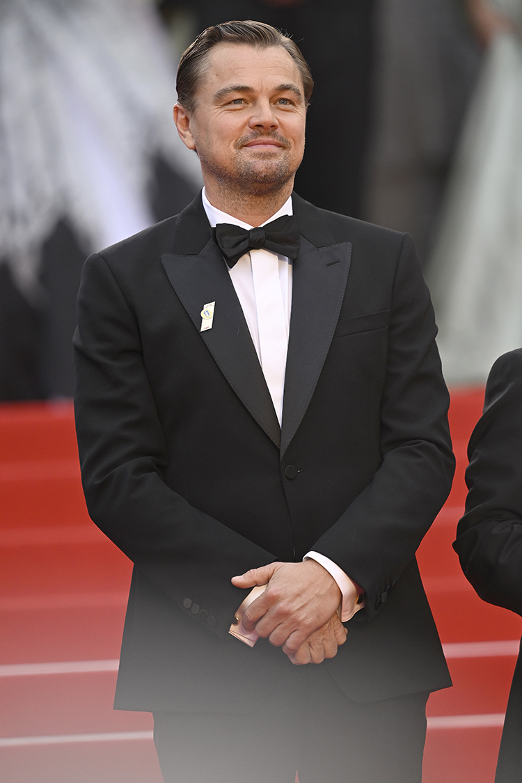 Leonardo DiCaprio attends the "Killers Of The Flower Moon" red carpet during the 76th annual Cannes film festival