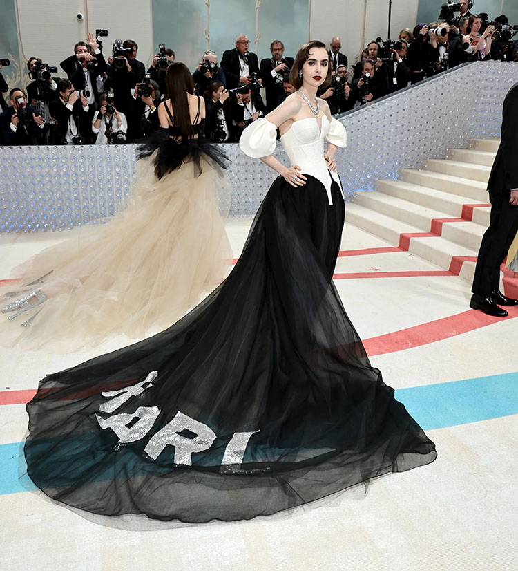 Best Dressed Lily Collins Chanel Haute Couture