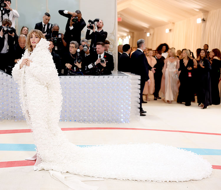 Maya Hawke attends The 2023 Met Gala Celebrating "Karl Lagerfeld: A Line Of Beauty" 