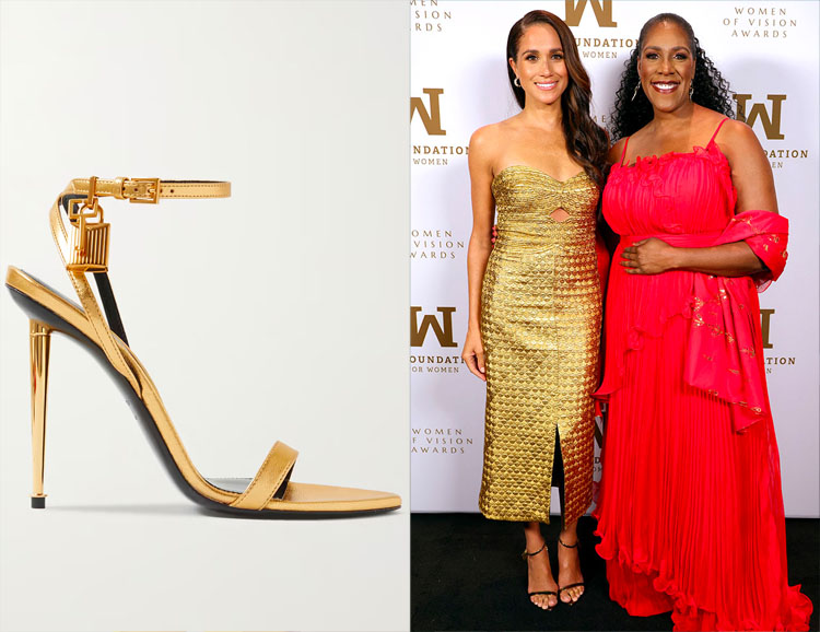 Meghan, Duchess Of Sussex’s Tom Ford Padlock Sandals