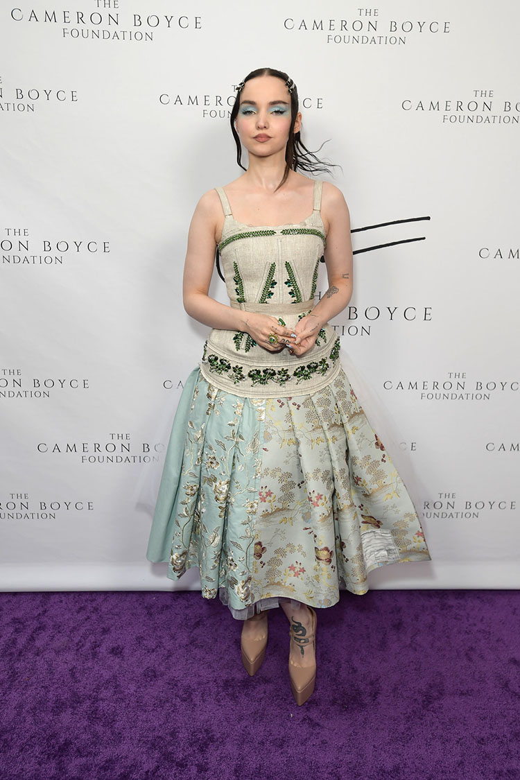 Dove Cameron Wore Erdem To The 2nd Annual Cameron Boyce Foundation Gala