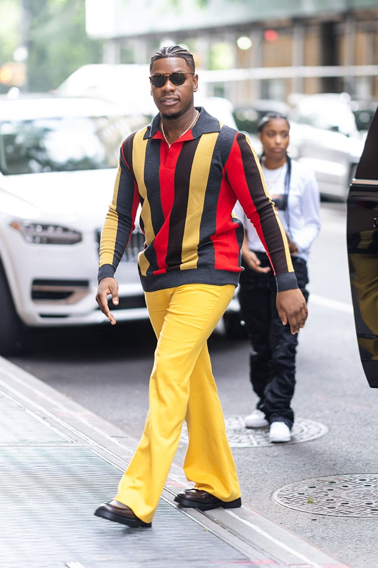 John Boyega Wore Gabriela Hearst Promoting 'They Cloned Tyrone'