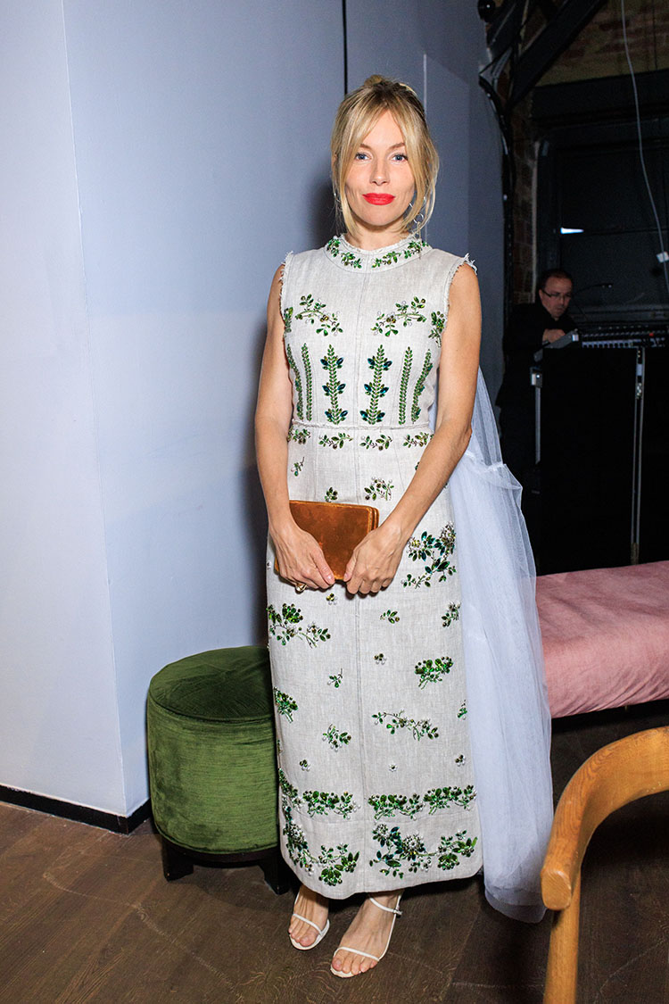 Sienna Miller Wore Erdem To The 10 Year Anniversary of the Center for Youth Mental Health