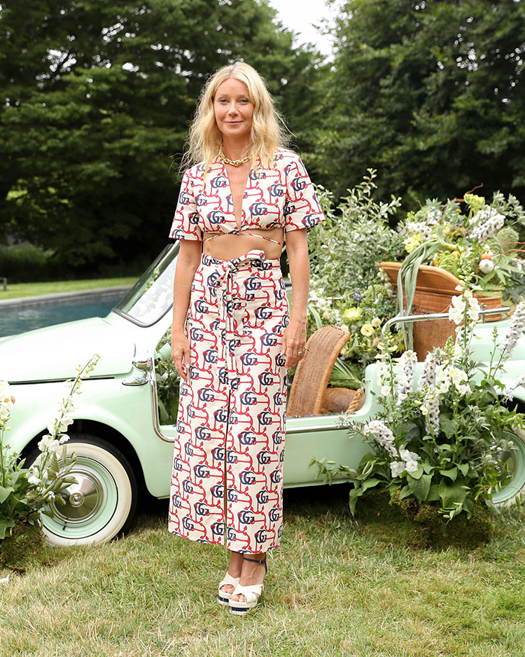 Gwyneth Paltrow Wore Gucci In The Hamptons