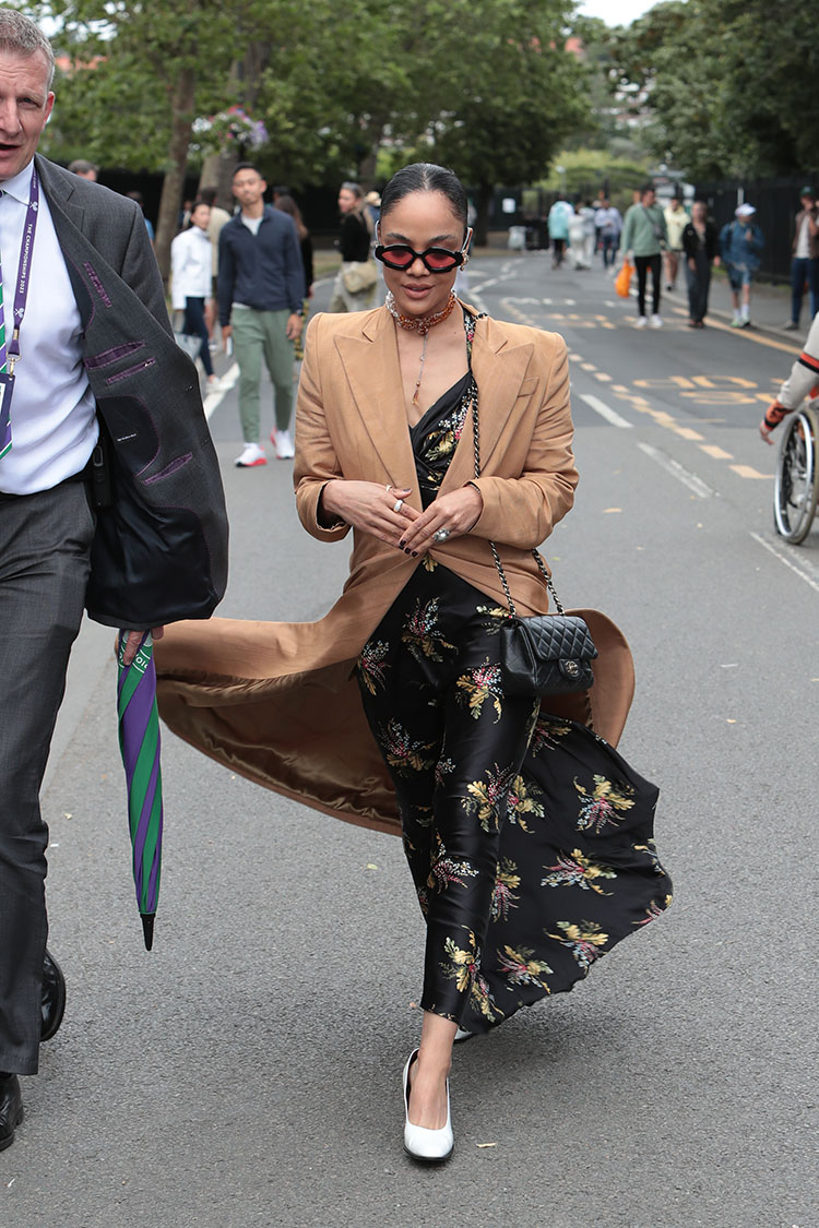 Tessa Thompson Wore Rodarte To The Wimbledon Championship Men’s Final