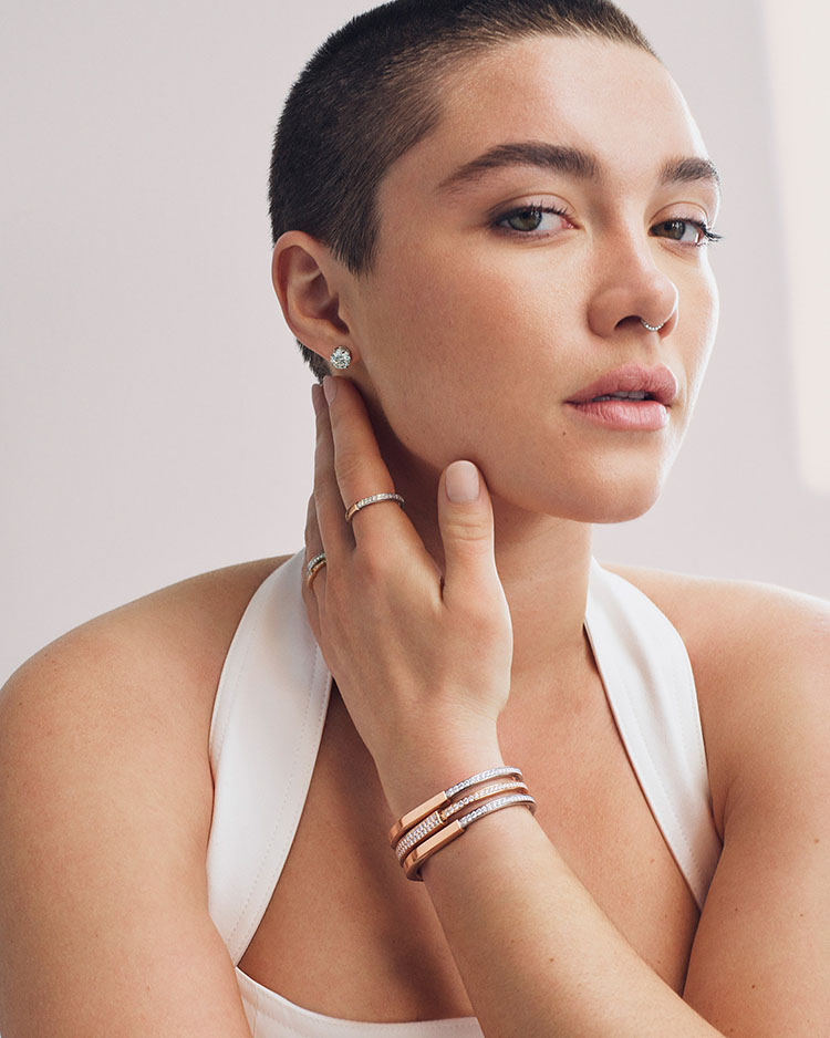 Tiffany & Co. Debuts New Tiffany Lock Campaign with Florence Pugh, Rosé, Jimin, & Nancy Ajram