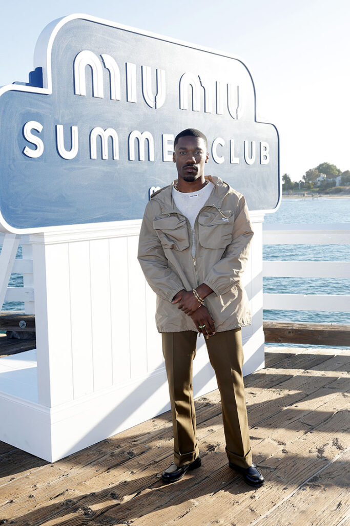 Giveon attends Miu Miu Summer Club Malibu at the Malibu Pier 