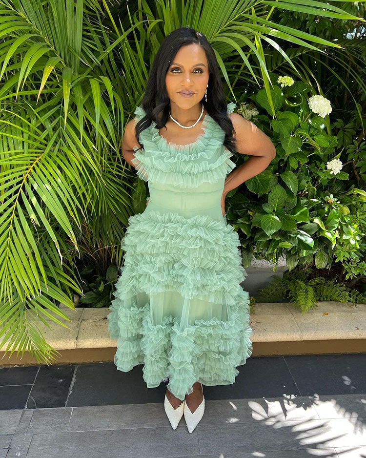 Mindy Kaling Wore Molly Goddard For The ‘Gram