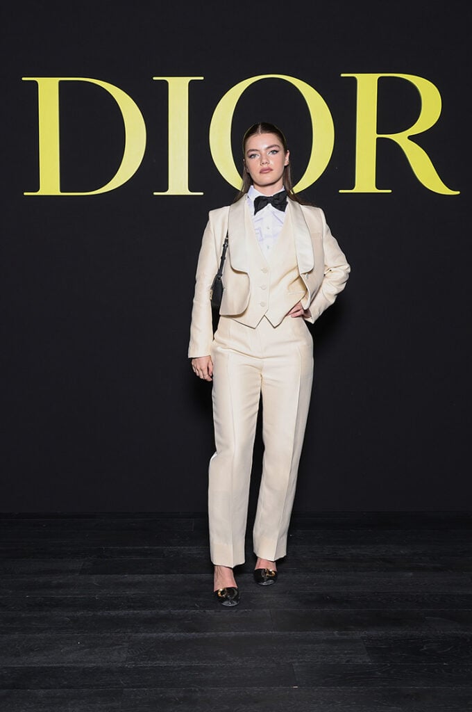 Florence Hunt attends the Christian Dior Womenswear Spring/Summer 2024 show