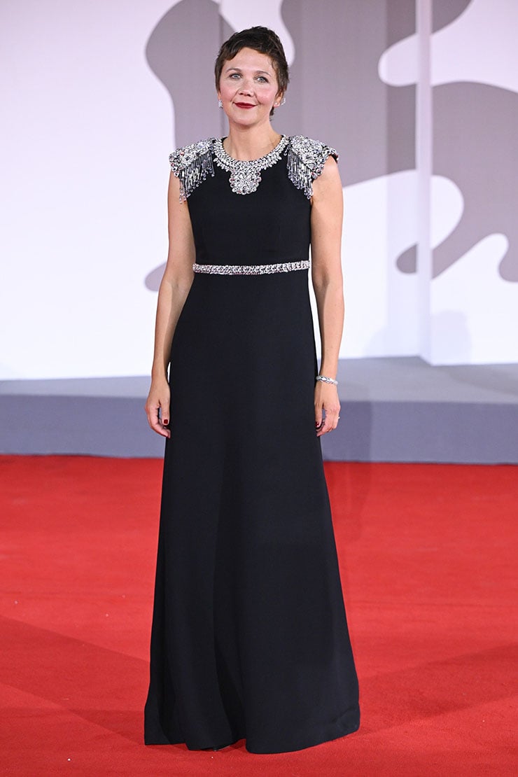 Maggie Gyllenhaal Wore Miu Miu To The ‘Memory’ Venice Film Festival Premiere