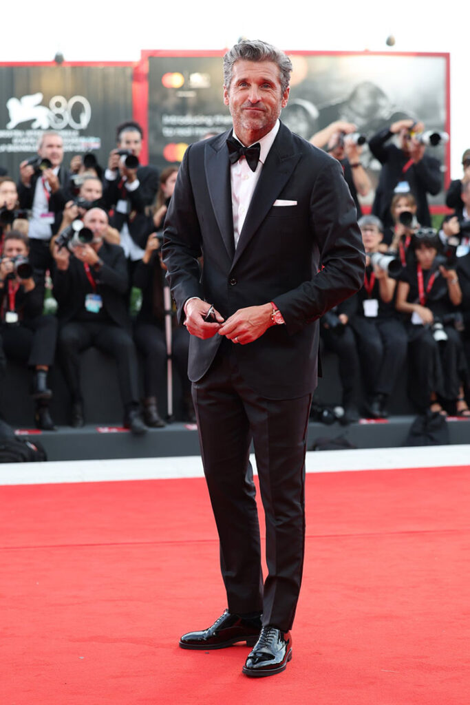 Patrick Dempsey and Adam Driver Promote 'Ferrari' At The 2023 Venice Film Festival 