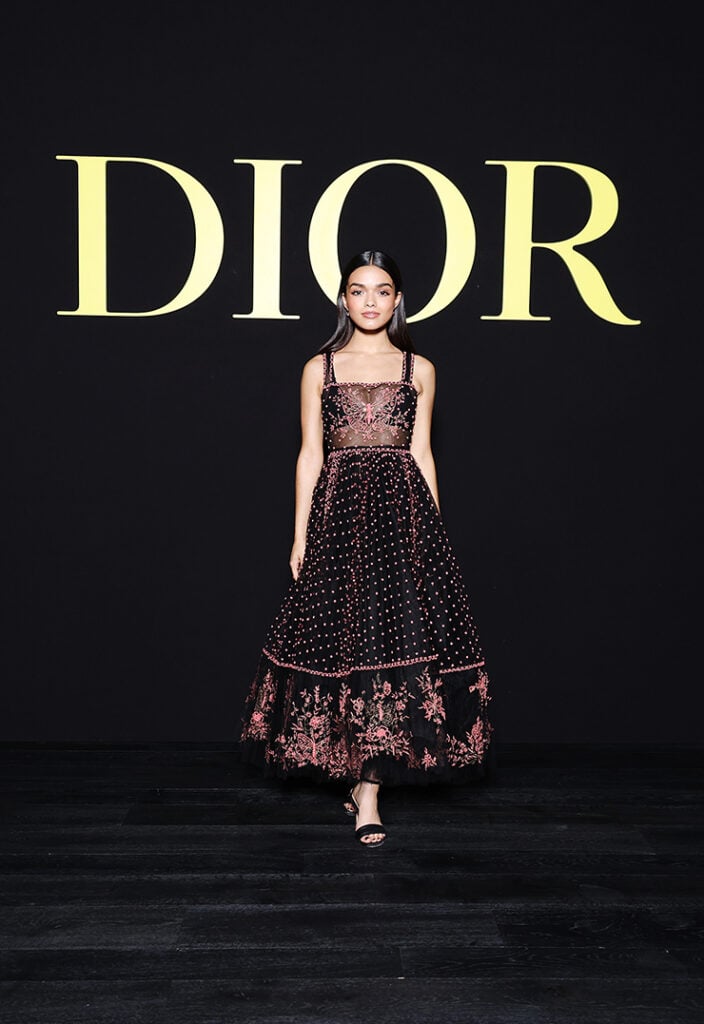 Rachel Zegler attends the Christian Dior Womenswear Spring/Summer 2024 show