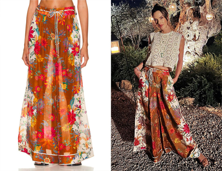 Alessandra Ambrosio's Zimmermann Ginger Relaxed Pant