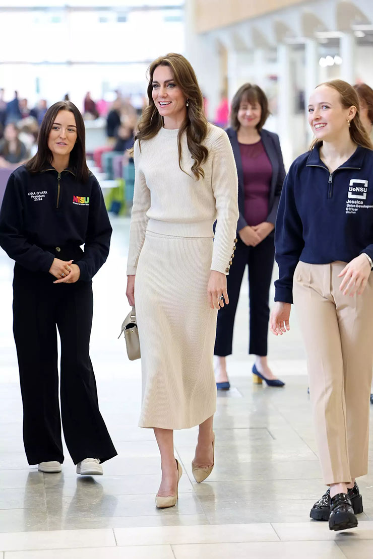 Catherine, Princess Of Wales Wore Sézane For The Nottingham Trent University Visit