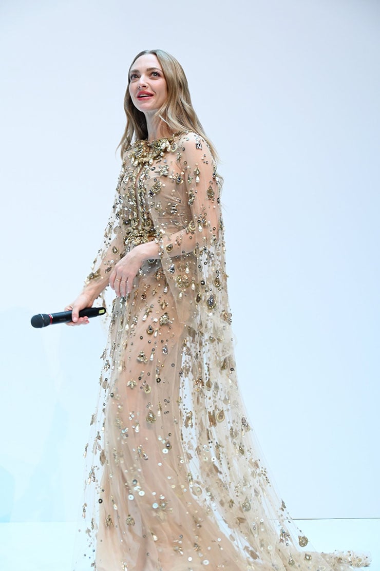 Amanda Seyfried Wore Elie Saab Haute Couture To The Lancôme Shanghai Event