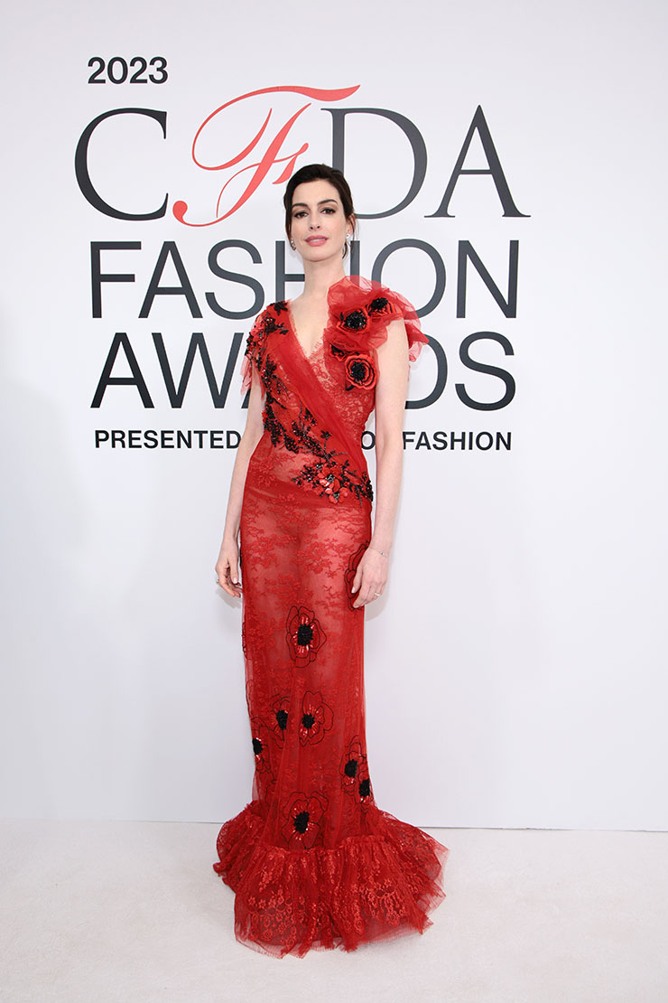 Anne Hathaway Wore Rodarte To The 2023 CFDA Fashion Awards