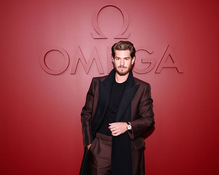 Andrew Garfield Wore Lanvin To The Planet OMEGA Exhibition 