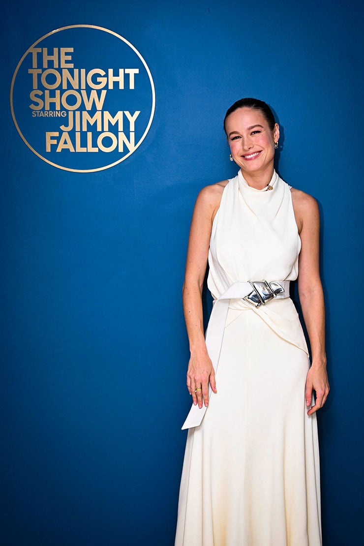 Brie Larson Wore Brandon Maxwell On The Tonight Show Starring Jimmy Fallon