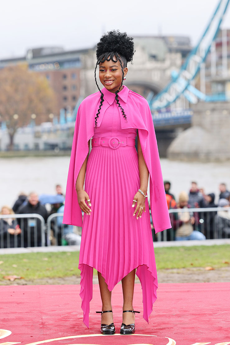 Calah Lane Wore Thebe Magugu To The ‘Wonka’ London Photocall