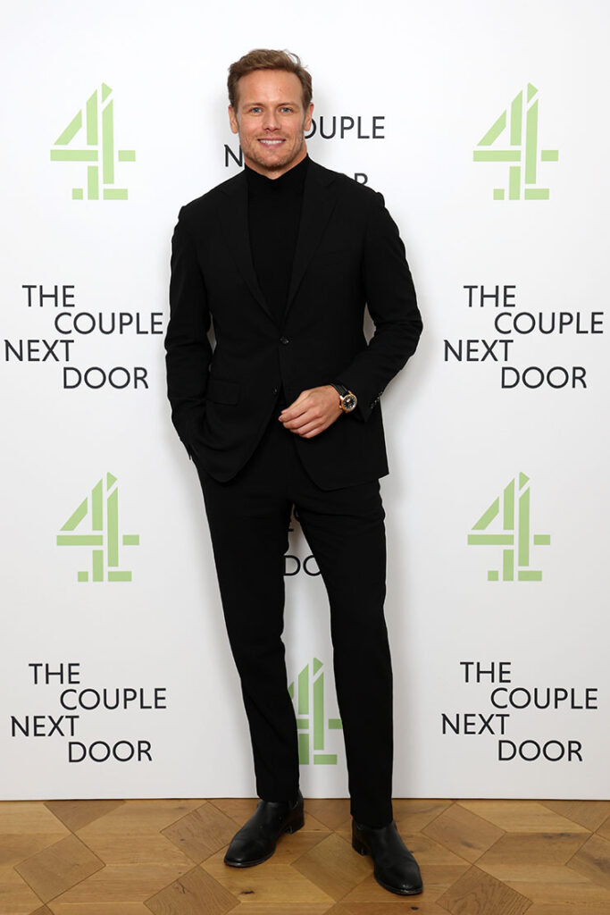 Sam Heughan attends the BAFTA TV Preview of "The Couple Next Door" at BAFTA on November 01, 2023 in London, England.