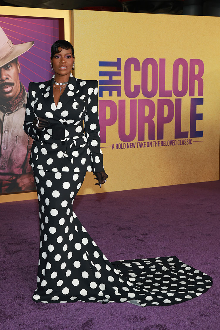 Fantasia Barrino Wore Sergio Hudson To ‘The Color Purple’ LA Premiere