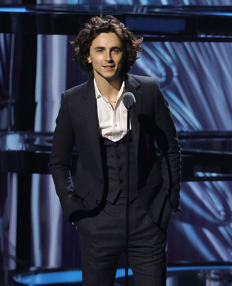 Timothée Chalamet Announces Game Of The Year At Award Show, The