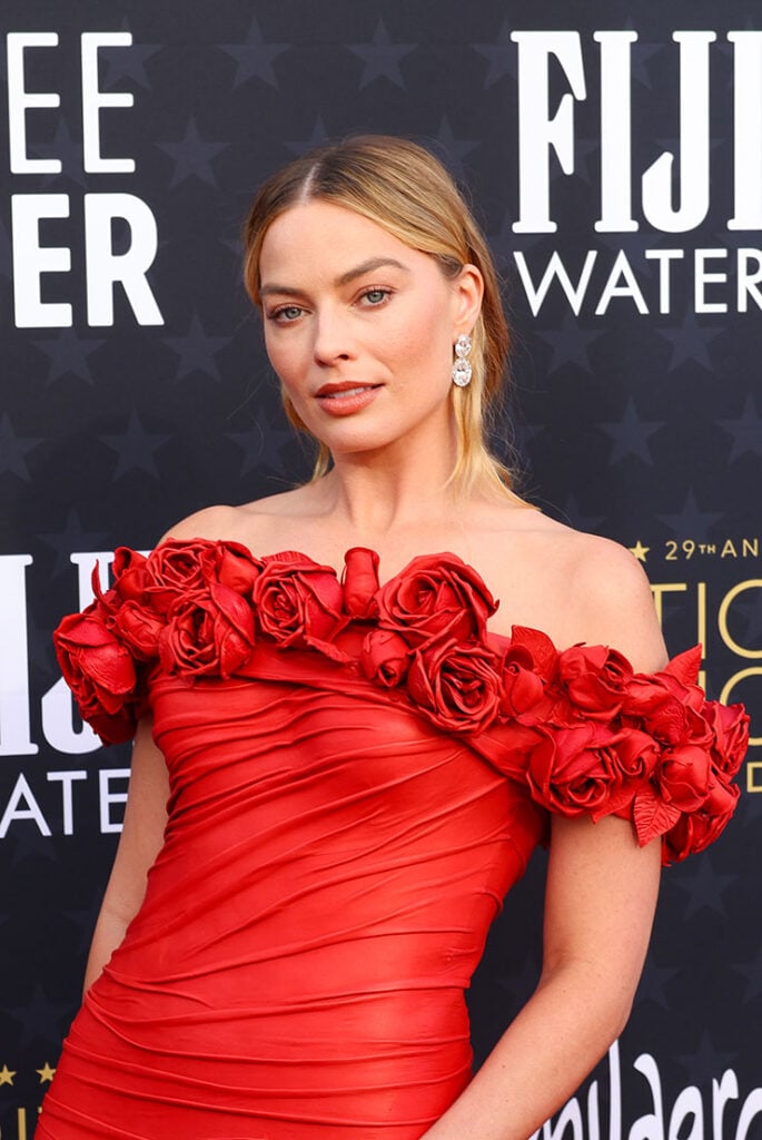 Margot Robbie Wore Balmain To The 2024 Critics' Choice Awards